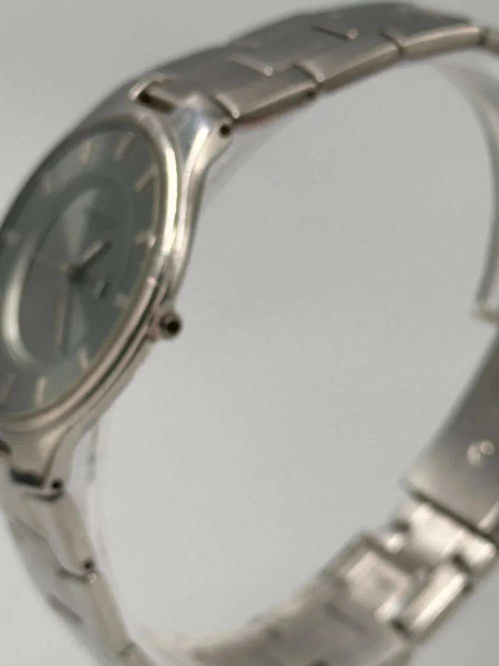 3/$30 Kenneth Cole Watch Men Silver Missing Crown Untested Selling As Is 8.25